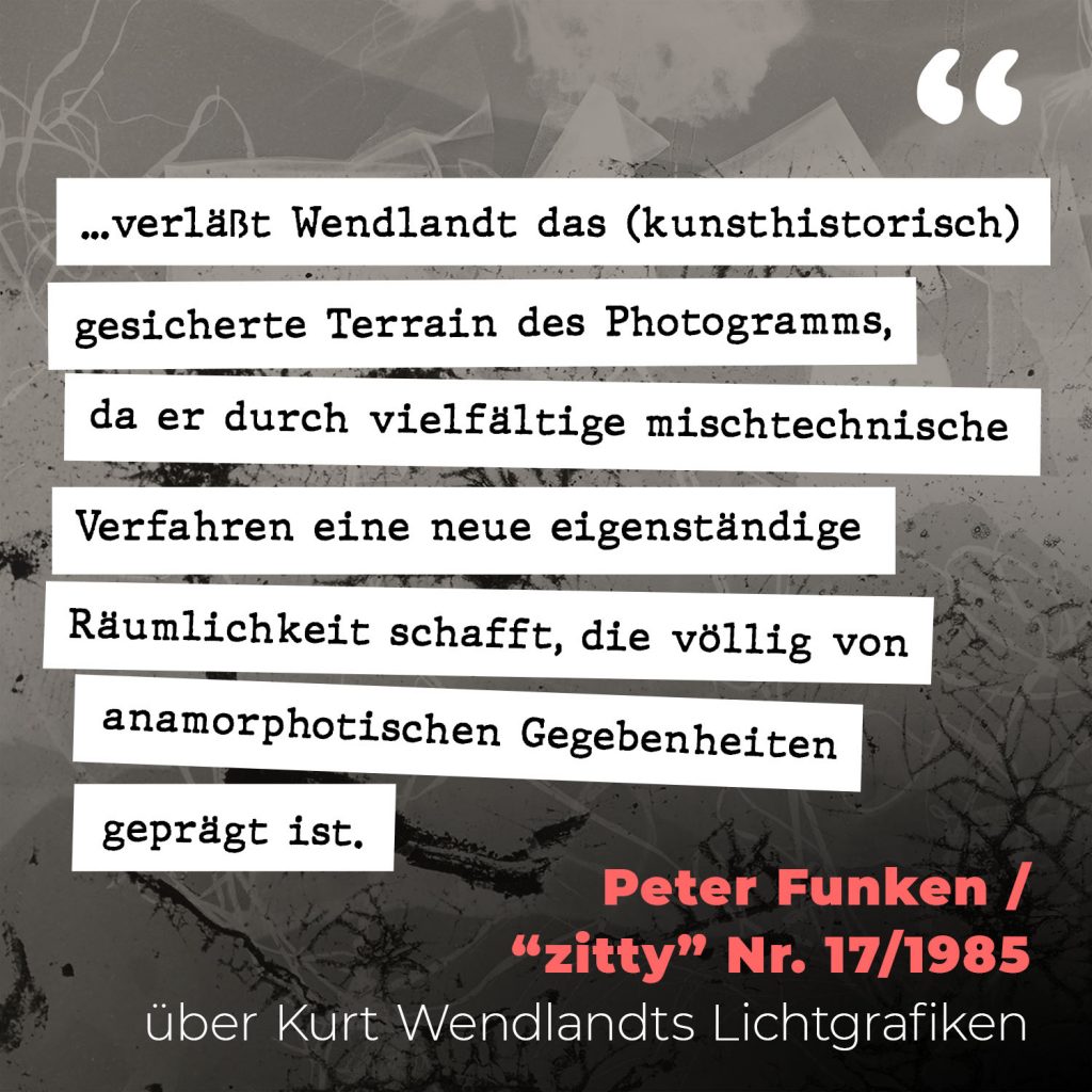 Peter Funken über Kurt Wendlandts Lichtgrafiken